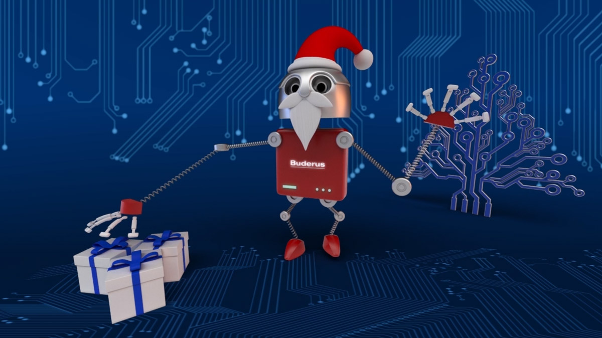 Buderus - kartka świąteczna 3D Animacje
