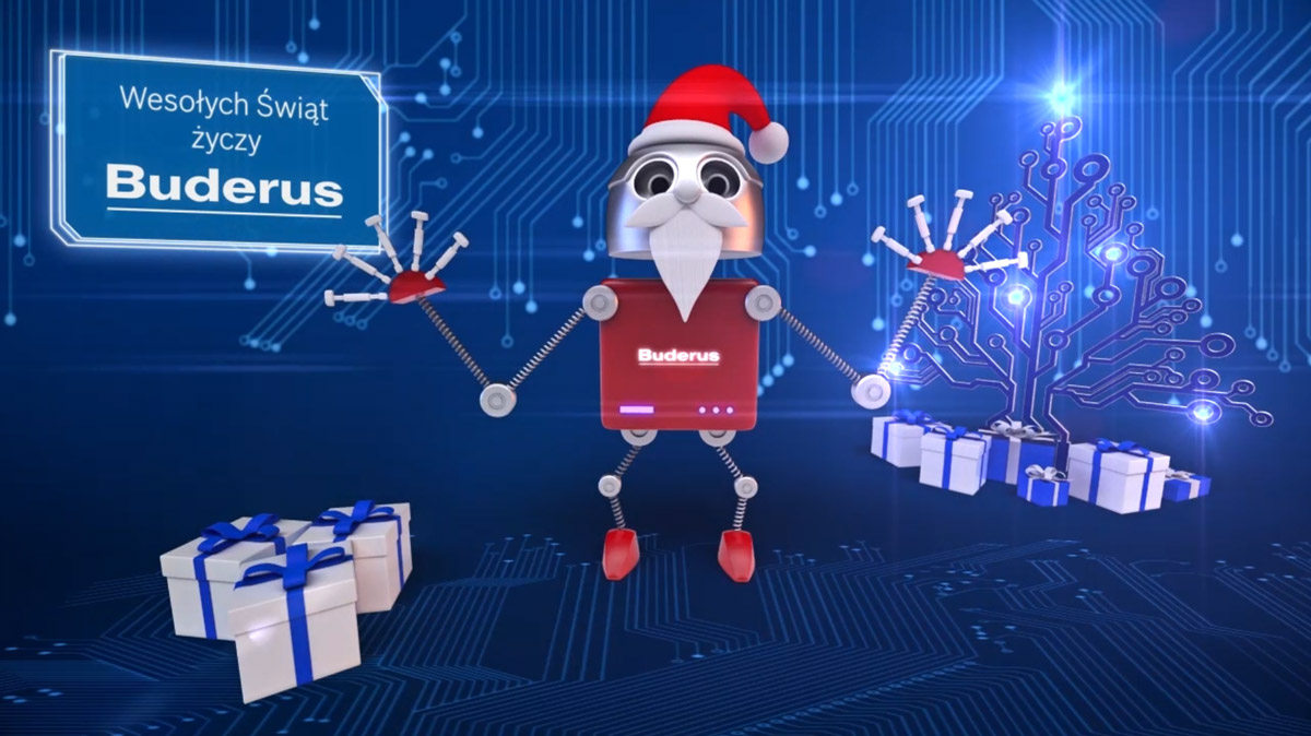 Buderus - kartka świąteczna 3D Animacje